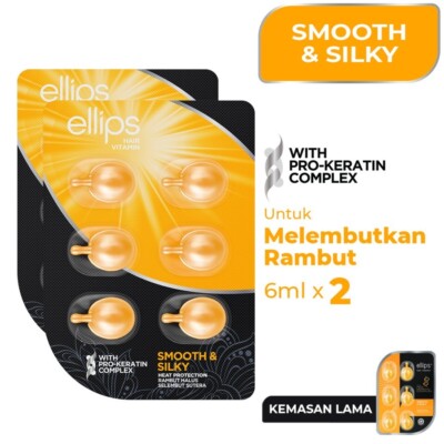 ELLIPS Hair Vitamin Pro-Keratin Moroccan Oil Smooth And Silky Colored Hair 6pcs