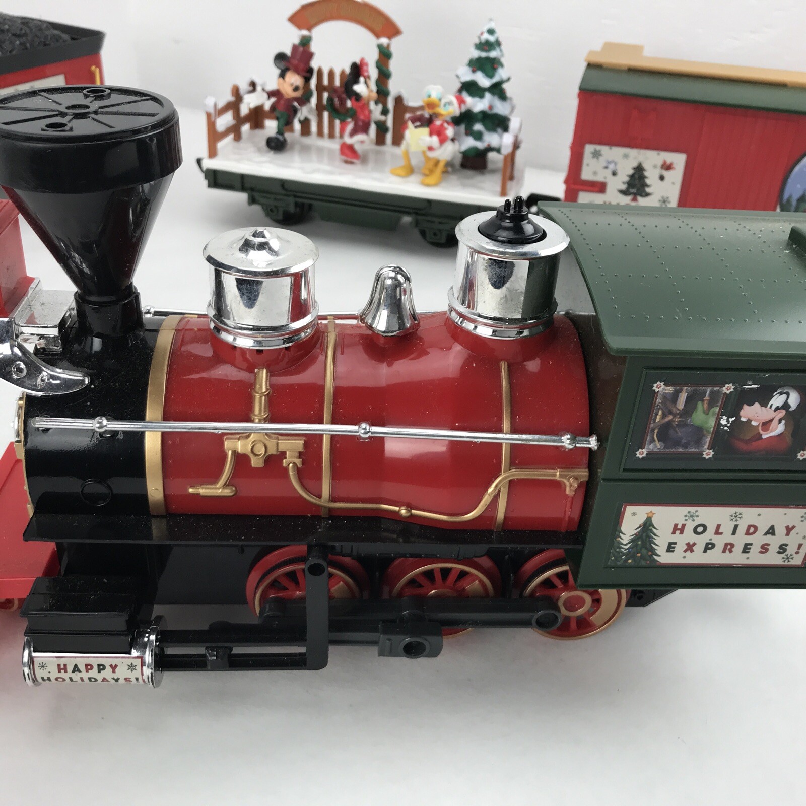 Disney Parks Christmas 5 Piece Train Set Holiday Express Mickey Mouse
