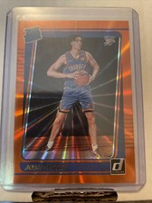 2021-22 Donruss Josh Giddey RATED ROOKIE Orange Laser RC #202 Thunder