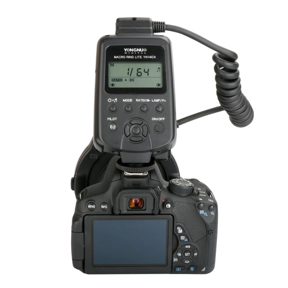 YONGNUO YN-14EX TTL Macro Ring LED Flash Light + Adapter Rings for Canon Cameras - Image 3 of 4