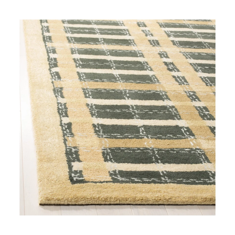 MARTHA STEWART x SAFAVIEH 5' x 8' Cornucopia Dorado MSR3613A Hecho a Mano Color Tejido... Foto 4 de 4