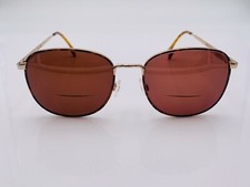 Vintage Cadore Moda Elba Brown Gold Metal Oval Sunglasses Italy FRAMES ONLY