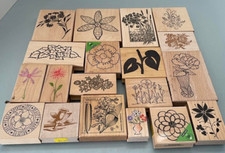 Variety of Floral/Plant Rubber Stamps