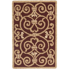 SAFAVIEH Chelsea HK11C Hand-hooked Burgundy Rug