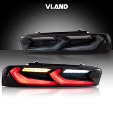 VLAND LED Tail Lights For 2016-2018 Chevy Camaro w/Sequential Signals(C8 Style)