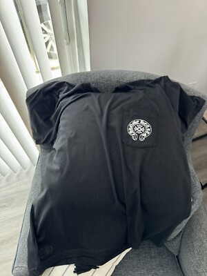 CHROME HEARTS Men's Black Pocket T-Shirt XXL Hawaii Exclusive Rare