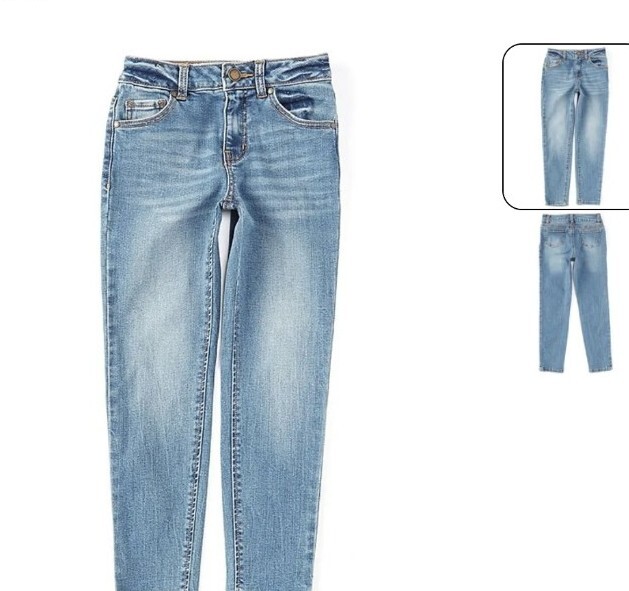 Copper Key Girls Size 16 Stretch Denim Skinny Jeans  Dark Wash Full Length