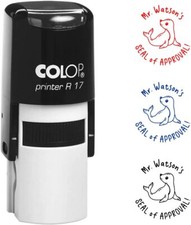 Custom Teacher Stamp - Seal of Approval - 5/8" Self-Inking Stamp for Classroom