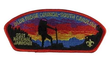 Blue Ridge Council Greenville, SC 1932-present 2001 Jamboree JSP RED Bdr (G2160)