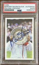 1987 Sports Question Martina Navratilova Signed Card PSA DNA AUTOGRAPH SIGNED