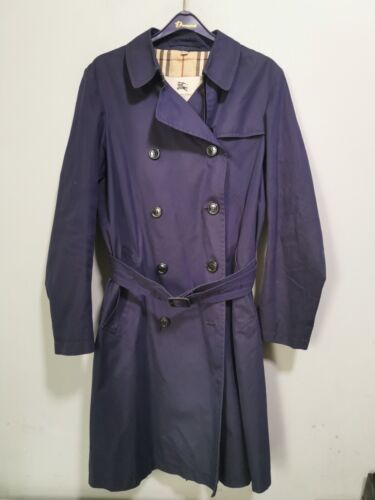 Trench-coat Nova Check Burberry pour femmes bleu marine UK12 - Photo 1/7