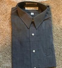 Editions by Van Heusen dress shirt size 15.5 34-35 NEW NOS NOI Charcoal Grey