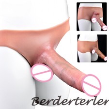 Ultra Realistic Penis Pants Cock Sleeve Hollow Strap On Silicone Dildo Sex Toys