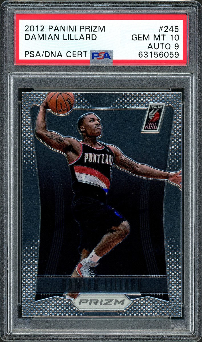 Damian Lillard 2012 Panini Prizm RC PSA 10 Auto Mint 9 PSA 