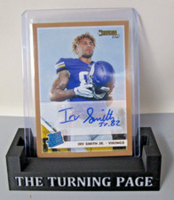 Irv Smith Jr 2019 Panini Donruss #324 Press Proof Bronze Auto Rated Rookie RC