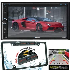Blaupunkt 6.9" 2-Din MIRROR-LINK Apple Carplay AM/FM Receiver Touchscreen + Cam