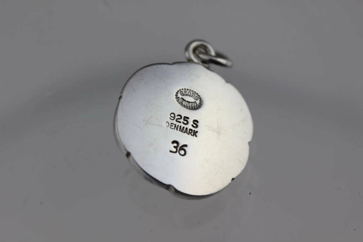 Georg Jensen Necklace Pendant 36 Sterling Silver Denmark Jewelry 13767