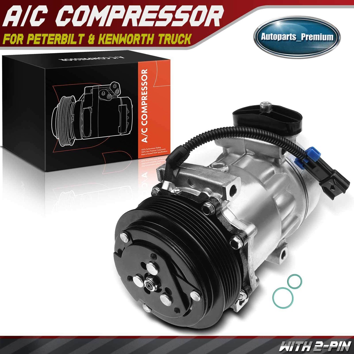 ミィさん AC Compressor with Clutch for Kenworth C500 K100E T2000
