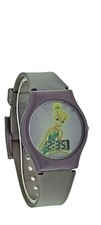 Disney Fairies Tinkerbell Purple Resin Plastic 9" LCD Digital Watch In Package