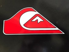 Quiksilver Red Team Sticker - 9  - Surf - Skate - Snow - Decal w/ Black Outline