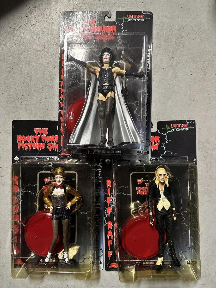 SET Of 3 Vital Toys Rocky Horror Picture Show Dr FRANK N FURTER Action Figure