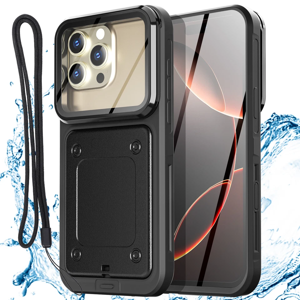 Подводный водонепроницаемый дайвинг телефон чехол для iPhone 16 15 14 13 12 Pro Max - Изображение 2 из 4