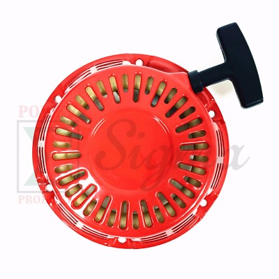 Headerbs Recoil Starter – Zugstart-Baugruppe Für 2KW 168F Benzingenerator – Aftermarket, Metall, Rot
