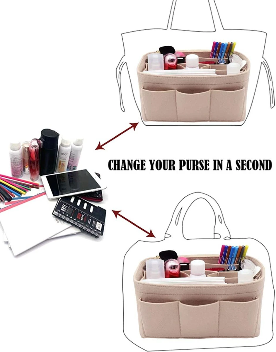 Lexsion Felt Purse Bag Organizer Insert