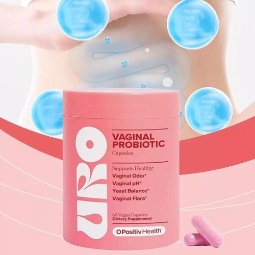 URO O Positiv Vaginal Probiotics Women pH Balance with Prebiotics - 60Count(1Pk) - Picture 7 of 8