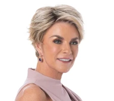 Toni Brattin Inspiration Wig In Brown Gray. Cap Size Average Short Synthetic 