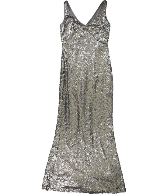 ralph lauren silver dress