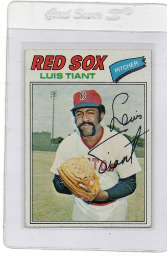 Luis Tiant 1977 Topps # 258 Boston Red Sox