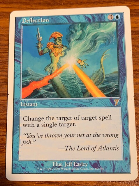 2001 MTG Magic the Gathering Core Set 7th Edition Deflection #69/350