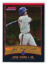 2001 Bowman Chrome Jose Vidro Gold Refractor 60/99 Expos