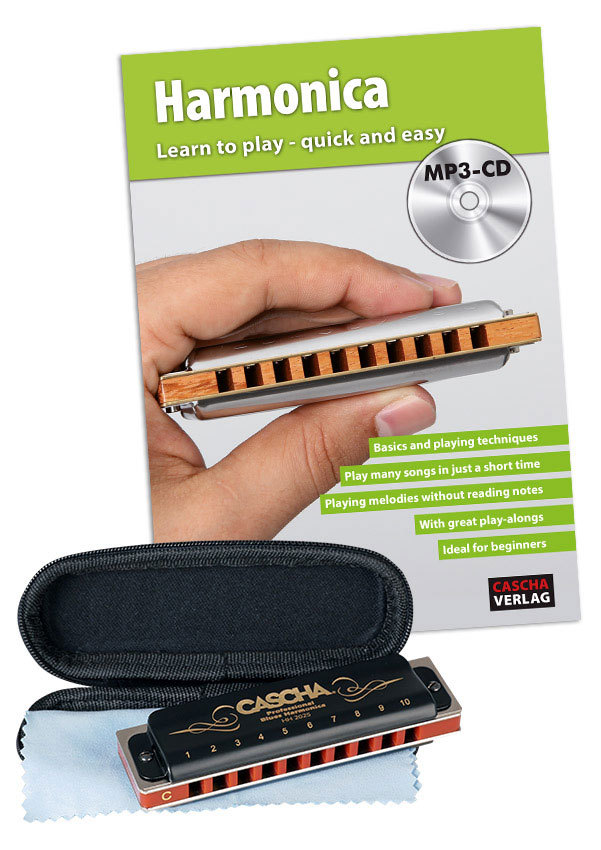 Профессиональный набор блюзовых губных гармоник CASCHA HH 1610 DE
