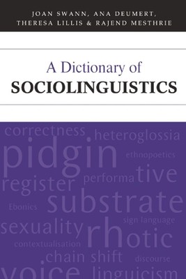 A Dictionary of Sociolinguistics by Ana Deumert (English) Paperback Book