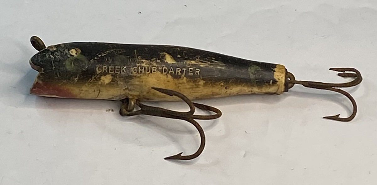 creek chub darter fishing lure Vintage Yellow Spotted & Frog Pair For Sale Vintage Creek Chub Darter Fishing