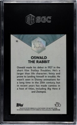 2023 Topps Chrome Disney 100 OSWALD THE RABBIT Gold Wave /50