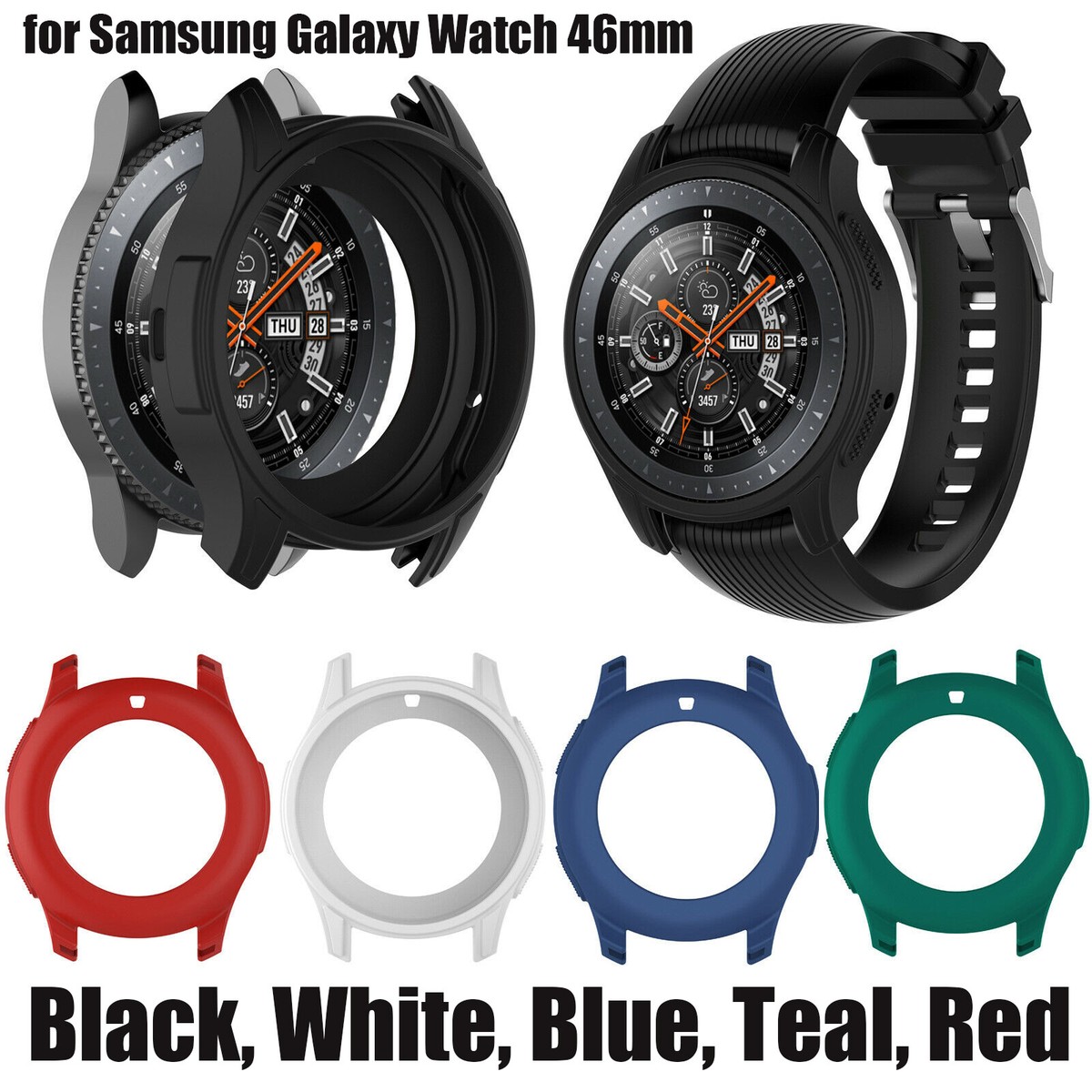 Silicone Case Cover Protective for Samsung Galaxy Watch 46mm Gear S3  Frontie