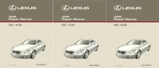 2008 Lexus SC 430 Shop Service Repair Manual Complete Set