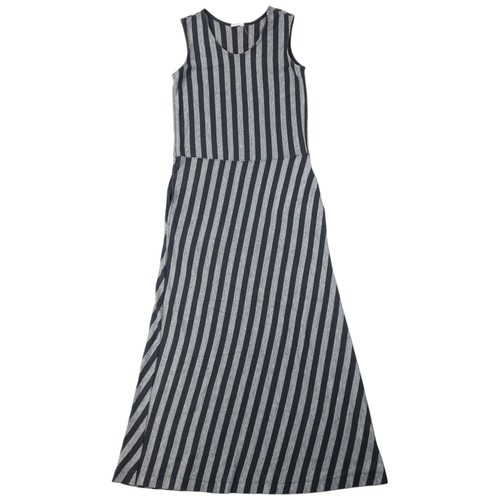 Yohji Yamamoto, Maxi abito donna vintage anni 90 Yohji Yamamoto a righe taglia M