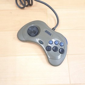 Sega Saturn Console with 2 Virtua Stick controllers & 5 games Japan Gray tested