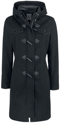 Brandit Wollmantel Damen Long Dufflecoat schwarz Basics, Casual Wear