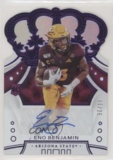 2020 Panini Chronicles Draft Picks Purple Signatures 5/25 Eno Benjamin Auto a8r