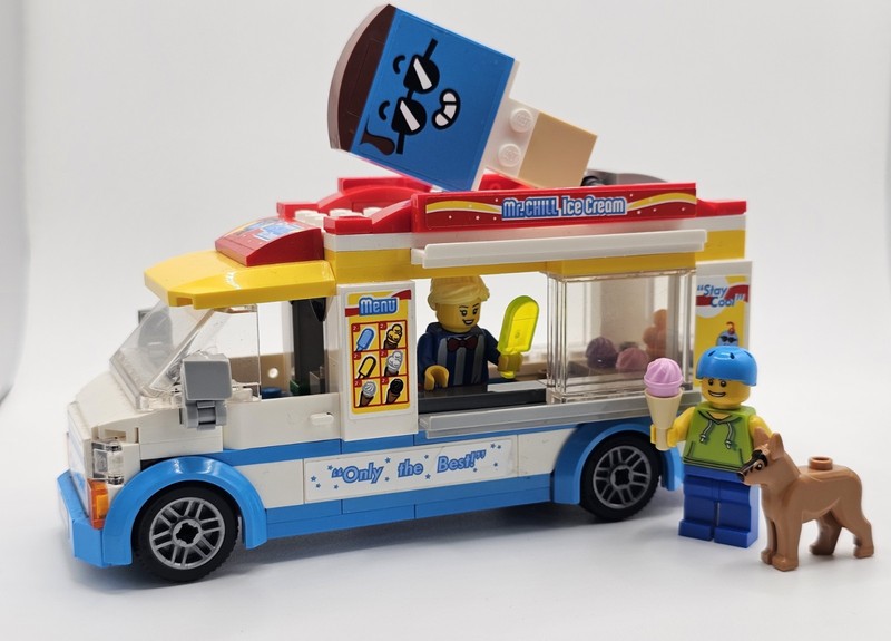 LEGO City Ice-Cream Truck From LEGO Set 60253 - Great Condition - No Box