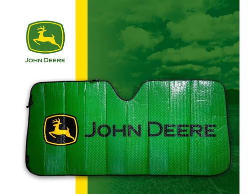 John Deere Auto PlastiColor Accordion Windshield Car Truck SUV Sunshade Visor - Picture 2 of 4