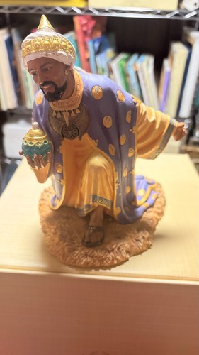THOMAS BLACKSHEAR EBONY VISIONS~THE WISE MAN FIGURINE/STATUE "Damage"