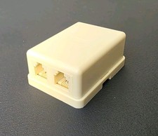 2 RJ11 / RJ14 4pin Surface Mount splitter Phone Jack, New. Free Shipping in USA