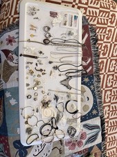 Large Lot of 67 Pieces Of Mixed Fashion Costume Jewelry, Most Wearable/Craft/