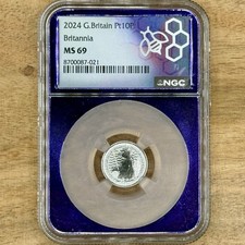 2024 G. Britain PT10P - Platinum 1/10 oz Britannia - NGC MS69 TraderBea